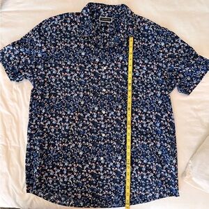 Club Room XXL Navy Floral Button Down Shirt